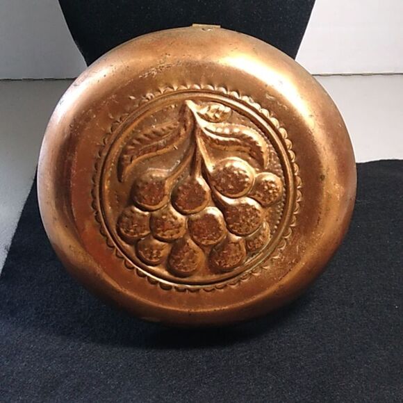 Copper Embossed Cherry wall Hanging Cottagecore Countrycore - Picture 1 of 5